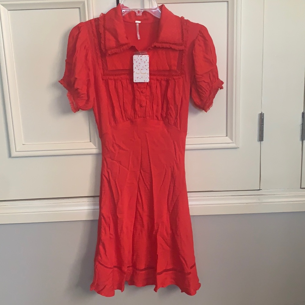 NWT Free People Cherry Crush Dress Extra Small - Picture 3 of 12